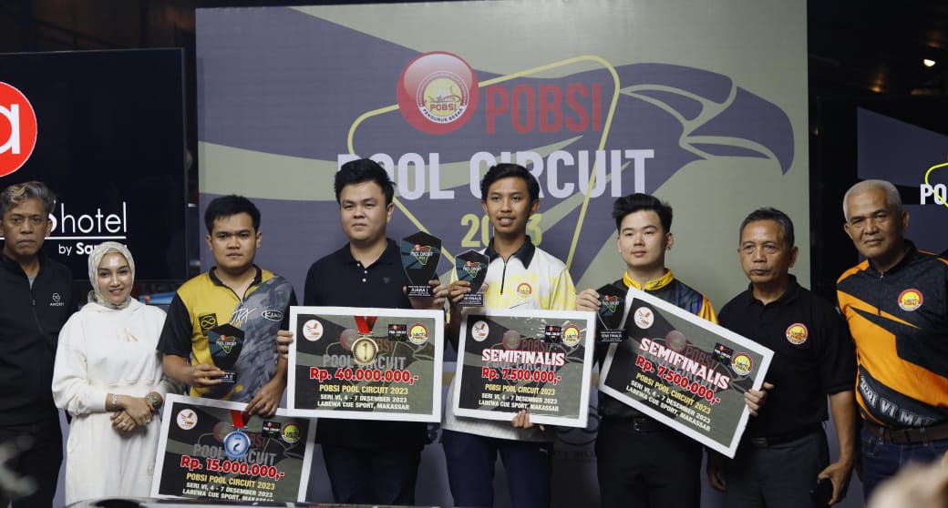 Edward Juara POBSI Pool Circuit Seri VI 2023 Makassar