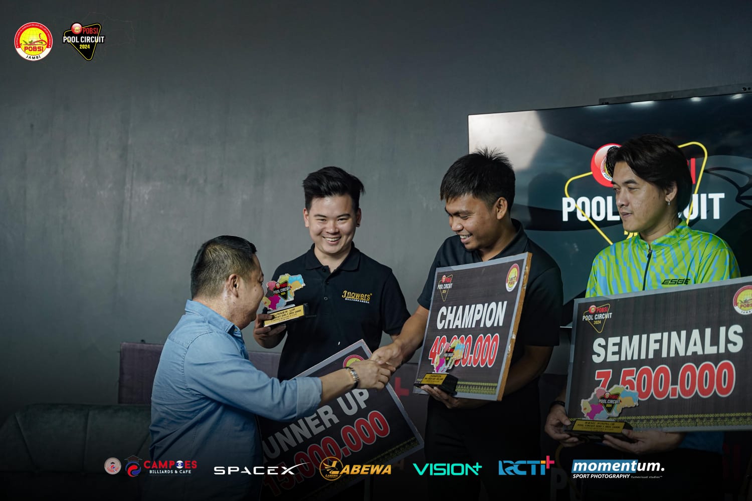 Irwanto Labewa Juara POBSI Pool Circuit 2024 Seri Pertama Jambi